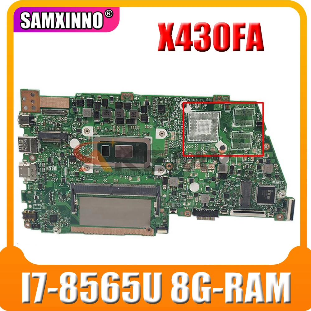 

for ASUS VivoBook S14 S430FA X430F X430FA S4300F X430FN laptop motherboard Original mainboard 100% test OK I7-8565U 8G-RAM