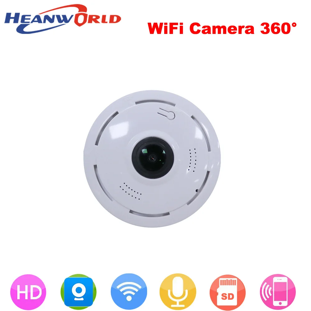 Беспроводная IP-камера видеонаблюдения 360 МП Wi-Fi 1080 ° | Безопасность и защита