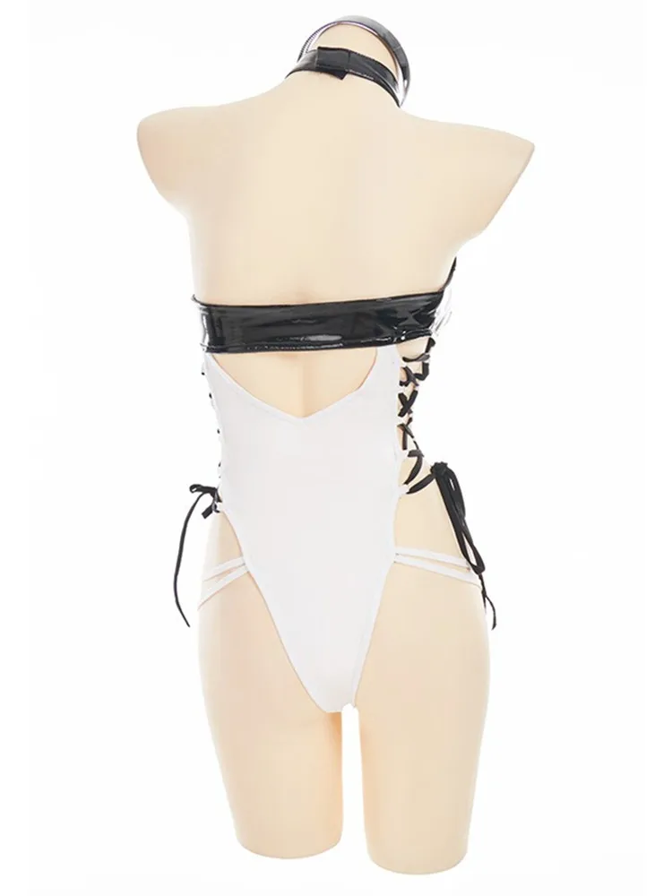 Аниме NieR:Automata Rose No. 2 тип B 2B YoRHa рождественское сексуальное частное боди костюм для