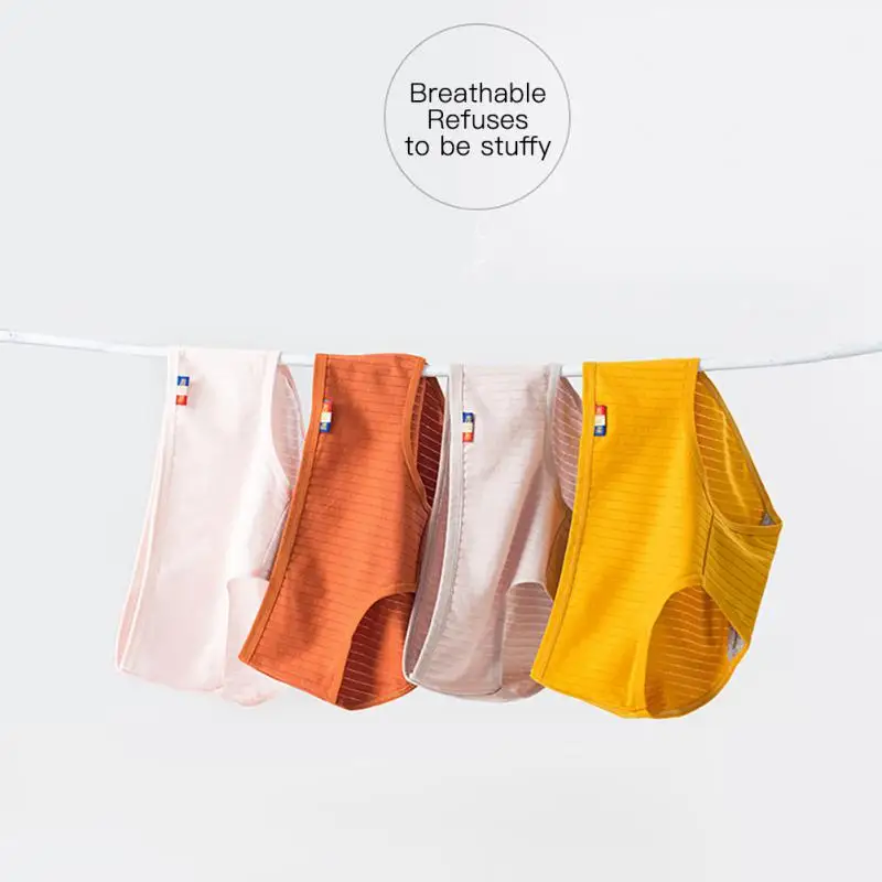 

1-3Pcs Soft Cotton Briefs For Women Solid Color Plus Size Female Underpant Panty Lingerie Sexy Breathable Mid Waist Underwear