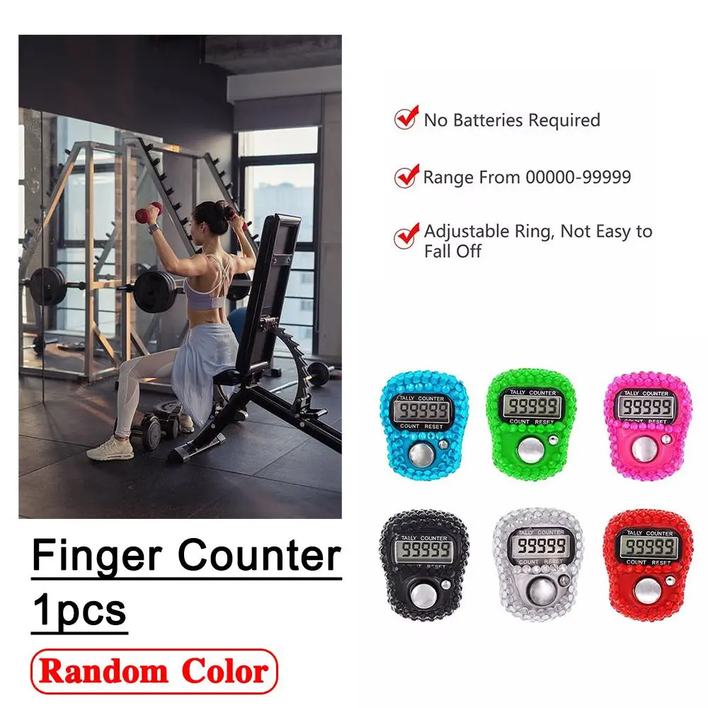 

Electronic Digital Finger Tally Counter Hand Held Counter NEW Marker LCD Mini Clicker Counter Knitting Point Row X9G1