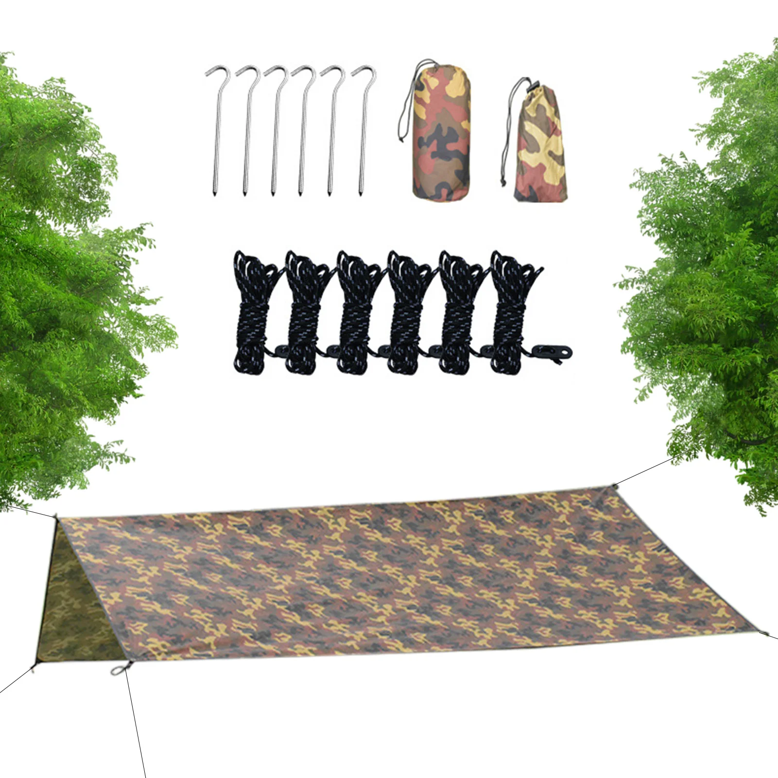 

Summer Outdoor Waterproof Anti-UV Shade Canvas Oxford Cloth Sunscreen Rain Cover Garden Courtyard Awning