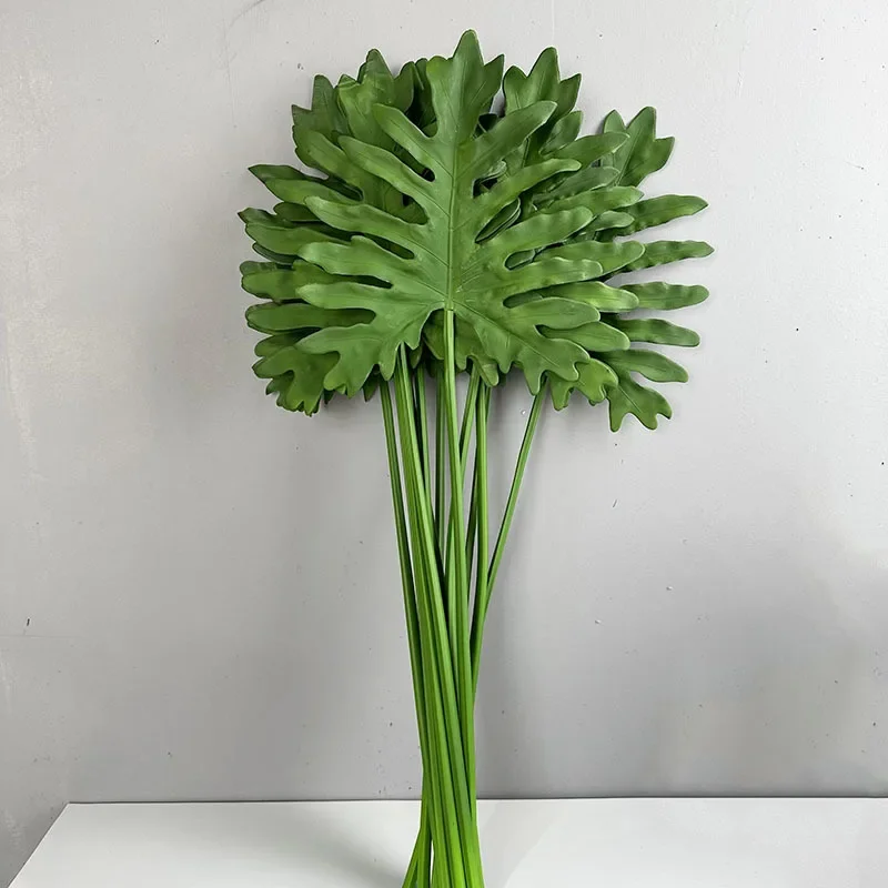 Искусственные растения 2 шт. мягкий клей Весенние листья дождя цветочное