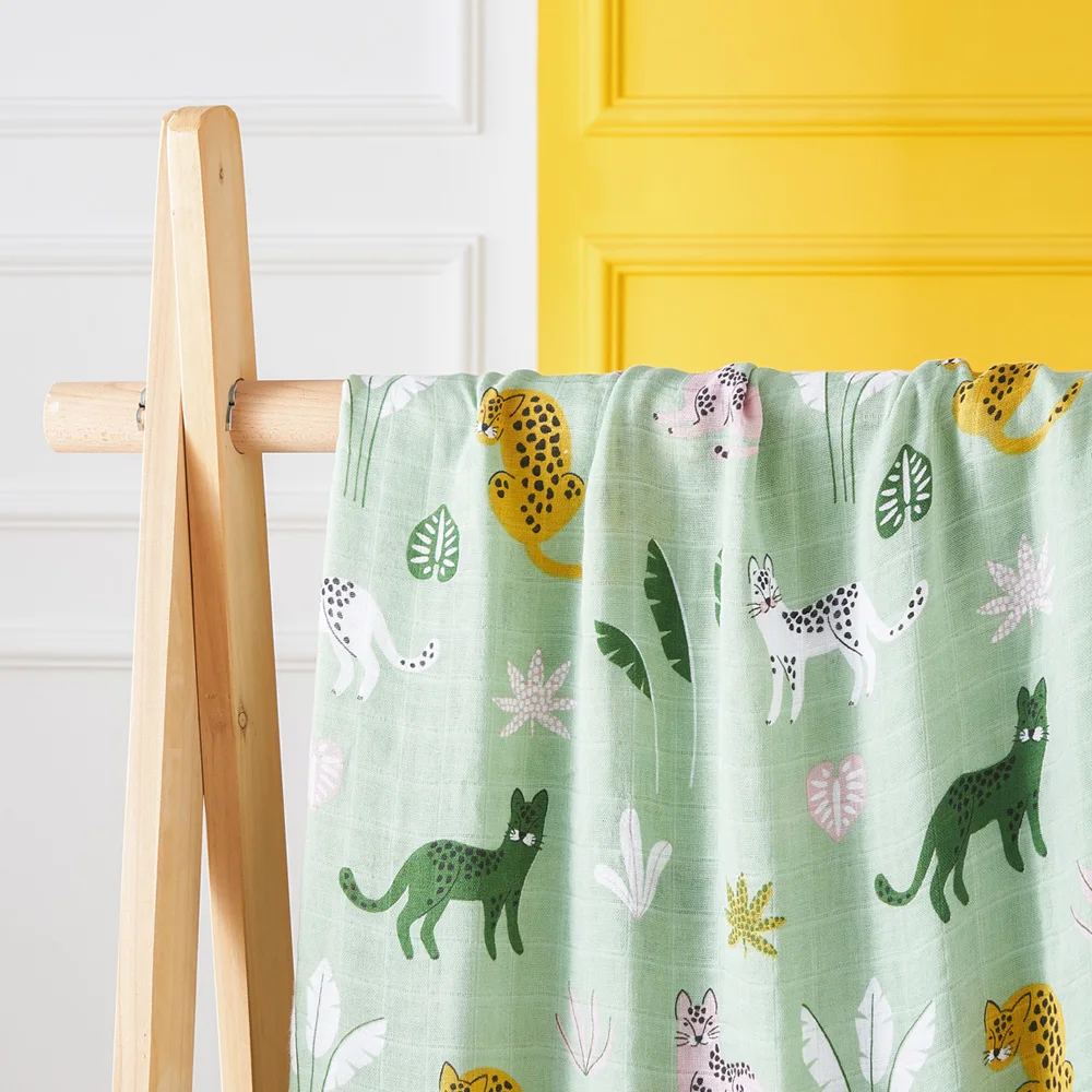 Kangobaby70% Bamboo+ 30% Cotton Baby Swaddle Wraps Cotton Baby Muslin Swaddle Blankets Newborn Big Diaper Bamboo Muslin Quilt