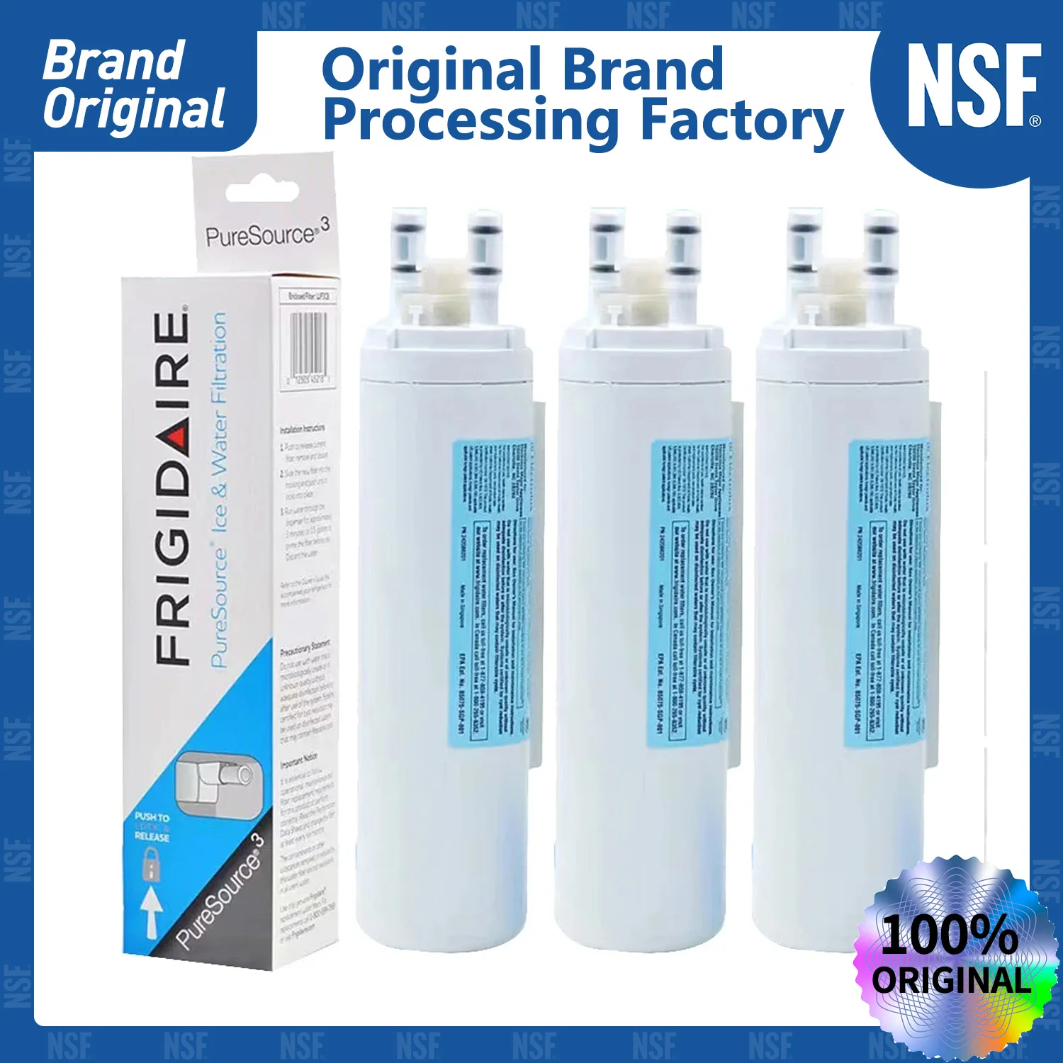 

NSF Certified Brand Genuine EDR1RXD1 Refrigerator Water Filter for W10295370A EDR1RXD1 Water Filter 1 W10295370 P8RFWB2L P4RFWB