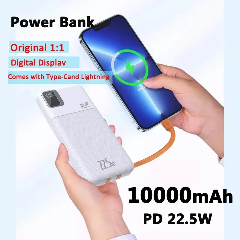 Новый супербыстрый Аккумулятор для зарядки внешний аккумулятор iPhone Huawei 10000 мАч 22