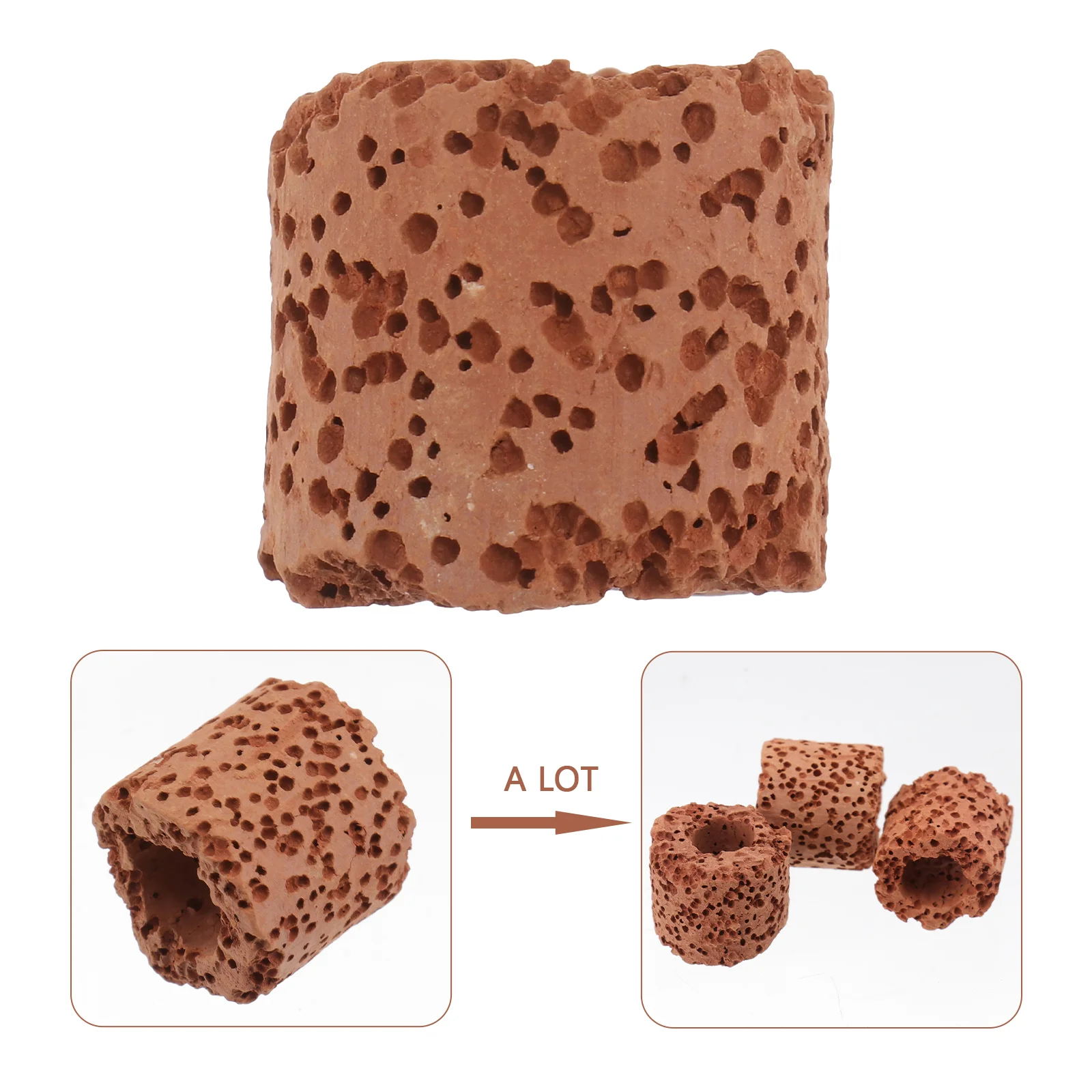 

Water Aquarium Fixed Ringaquatic Fish Holder Tankweights Cup Pottery Media Live Filter Ceramic Planter Tool Soil Substrate