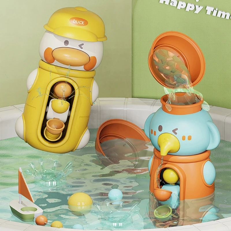 

Baby Bath Toy for Toddlers 6-12 Months Bathtub Water Toy for Kids 1-3 Years Old Cute Animal Gift for Infants Boys Girls