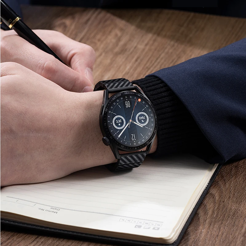 20/22mm Carbon Fiber Watchband for Huawei Watch GT 3 Lightweight Band For Huawei GT2 Pro GT Runner High Quality Strap with Box