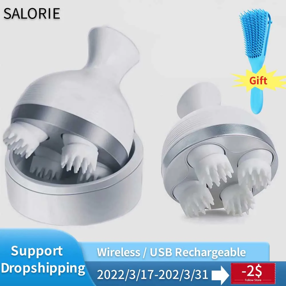 

Head Massager Scalp Massager for Head Electric Vibrating Massager Scalp Massage Machine Leather Rake Head Scratcher Relax