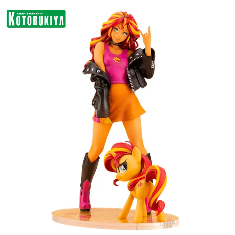 

100% Original Kotobukiya video game guy Sunset Shimmer My Little Pony Action Figures Assembled Models Children's Gifts