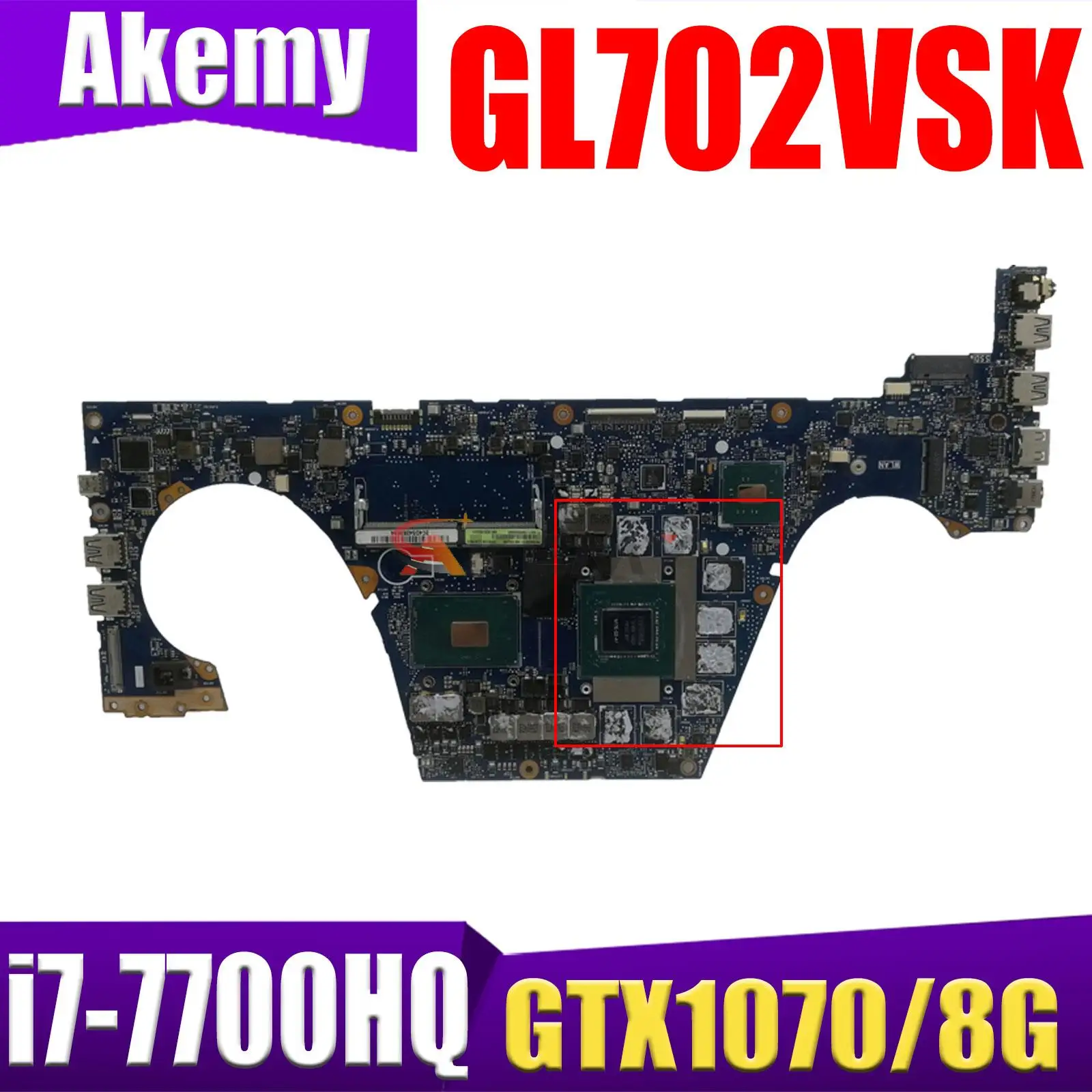 

GX501VSK GTX1070/8G GPU i7-7700HQ CPU 8GB RAM Notebook Материнская плата ASUS GX501V GX501VS GX501VSK обмен материнской платой ноутбука!
