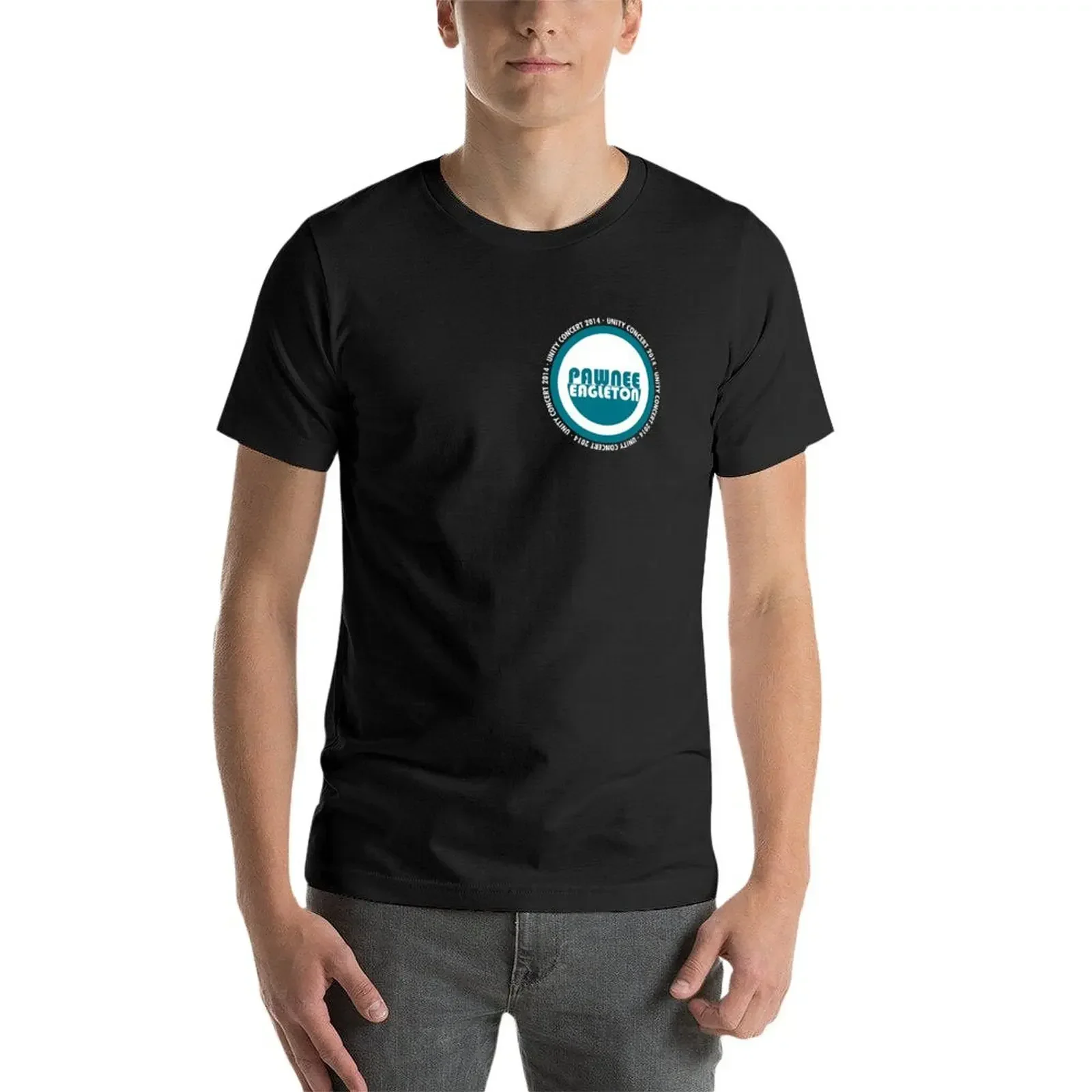 Pawnee-Eagleton unity concert 2014 (Ron's hoodie) T-Shirt oversized t shirt rapper graphic tees shirts T-shirt men