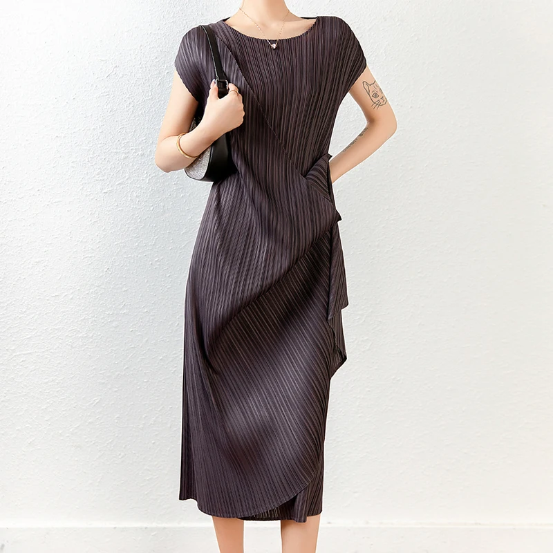 

Slim Pullover Kintting Women Dresses New Fashion Club Party Maxi Dress One Shoulder Short Sleeve Turtleneck Robe Spring Autumn