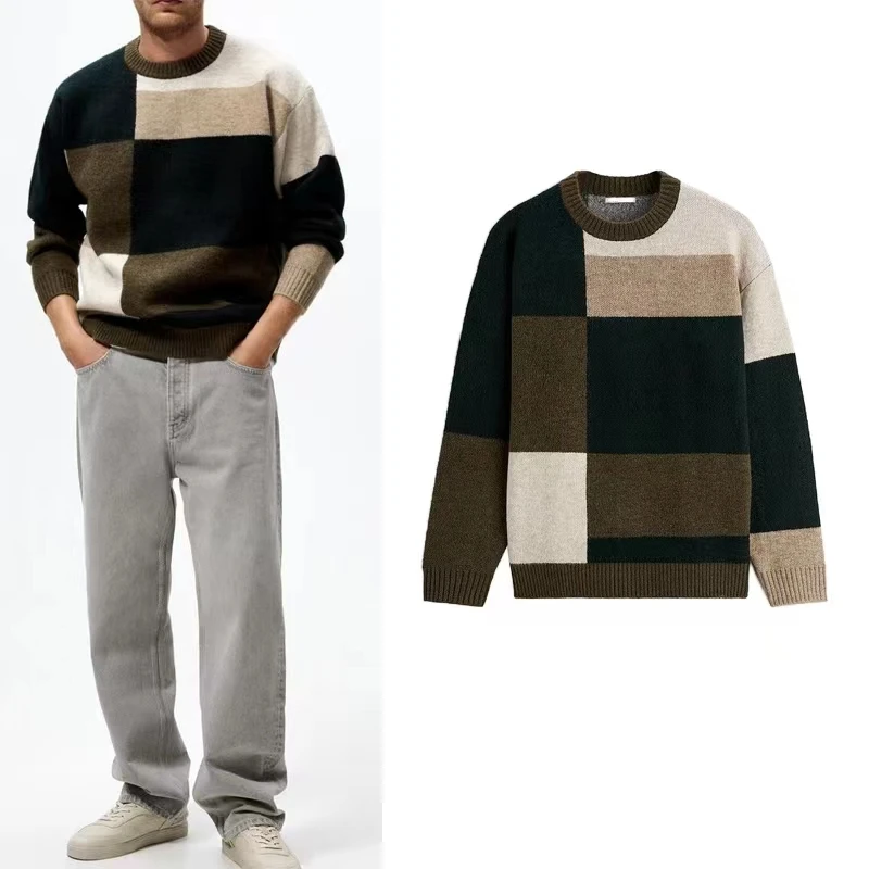 

Женский Теплый вязаный свитер, пуловер с круглым вырезом, утепленный вязаный свитер разных цветов, осень-весна 2023