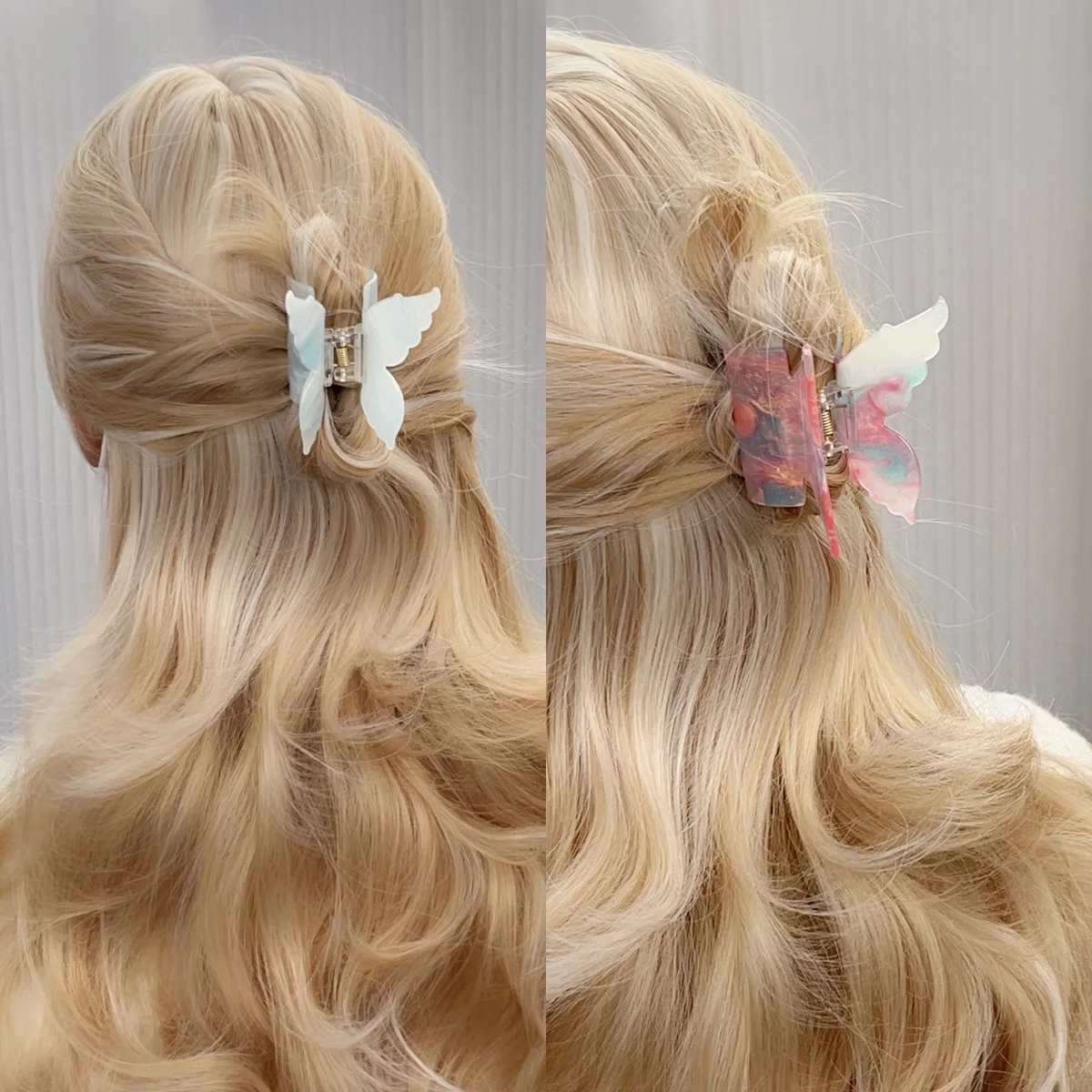 BYL новые заколки для волос в форме бабочки ацетатные во французском стиле милые