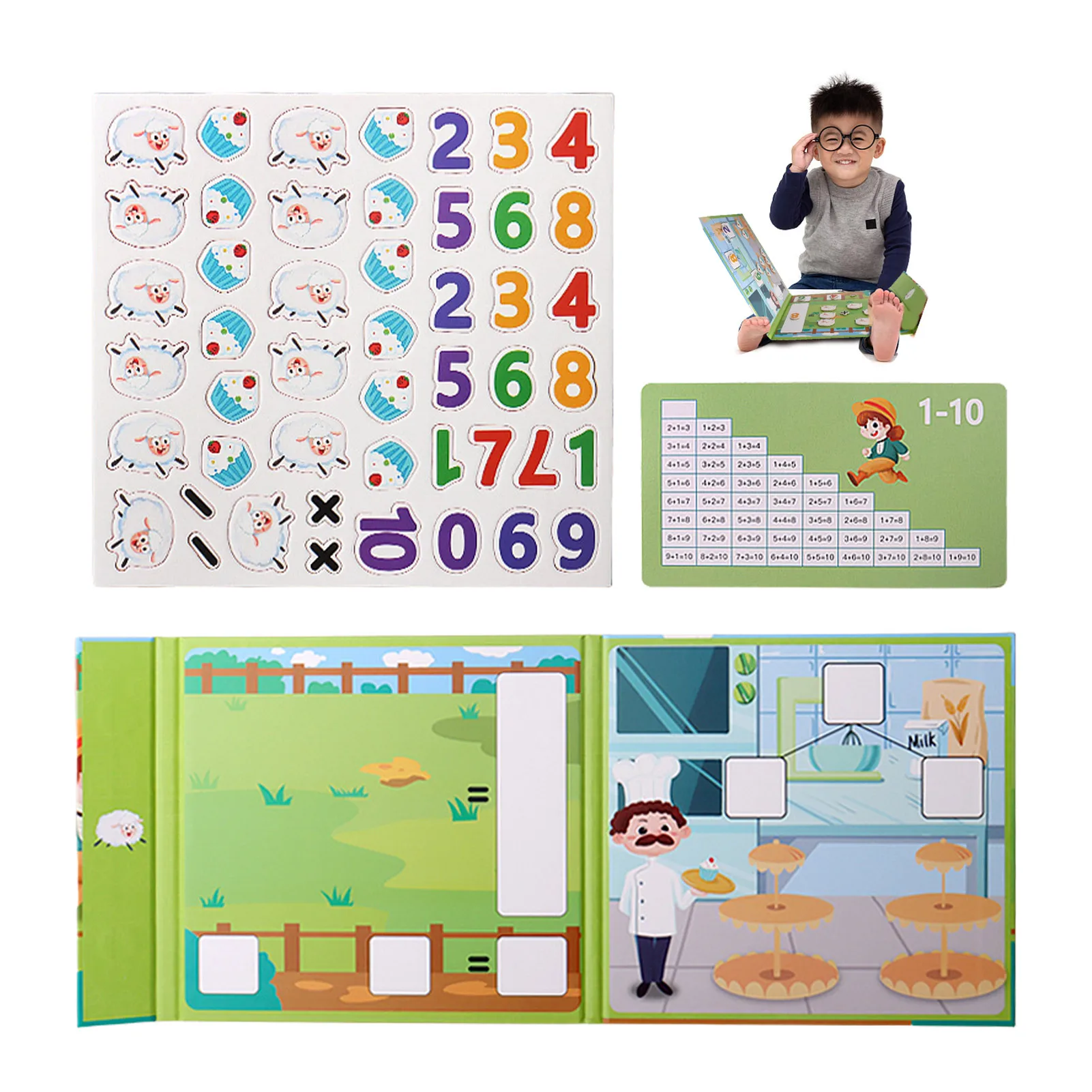 

Math Busy Book For Toddlers 2-in-1 Montessori Toys Early Learning Tools For Children Kids Educational Learning Toy For Toddlers