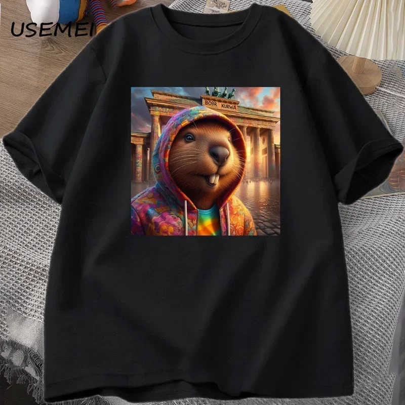 Мужские и женские футболки-гладиаторы с рисунком Bober Beaver Boberek