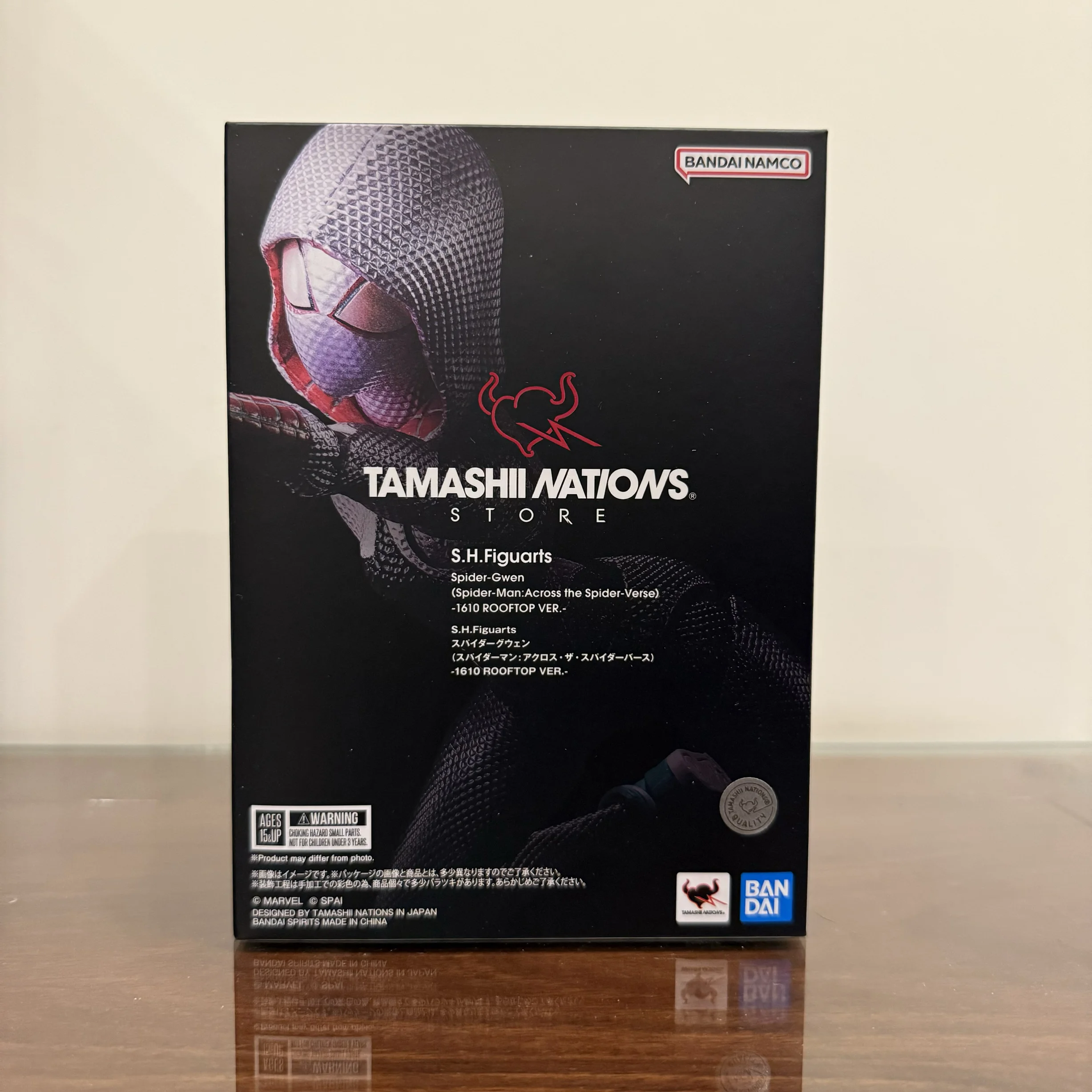Оригинальный Bandai Shf Sh Figuarts Spider Man Across The Verse Майлз Моралес Гвен 1610 Rooftop Ver детские