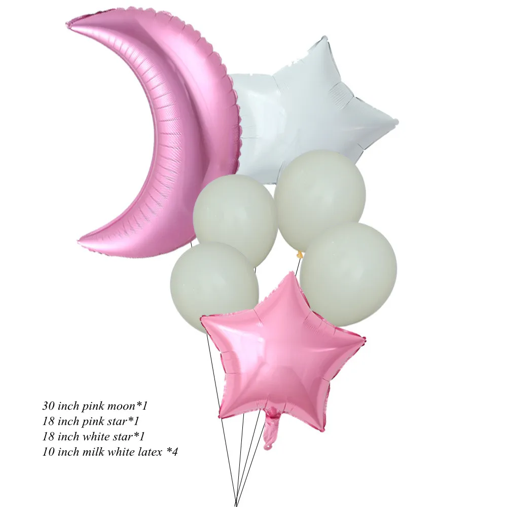 7 шт./набор воздушные шары в виде звезд и Луны |