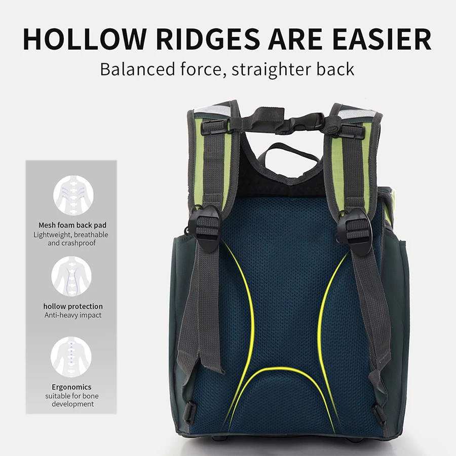 Kids Dinosaur Pattern School Bags for Boys 3D Orthopedics Backpack Children Grade 1-3 Cartoon Schoolbag Mochila Infantil