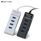 Адаптер со светодиодной подсветкой, 3,0 дюйма, 4 порта, высокоскоростной USB-разветвитель, Удлинительный кабель, аксессуары для ноутбуков и ПК, адаптер