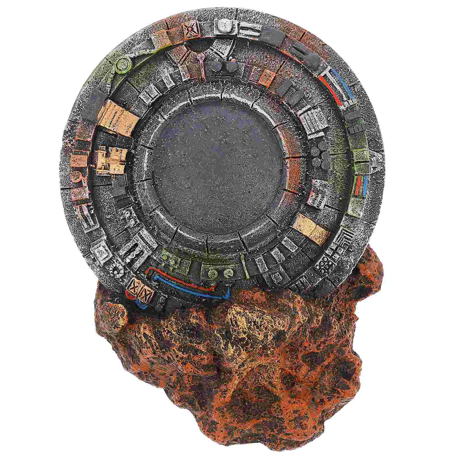 

Tank Decor Decorations Ufo Accessories Aquarium Ornament Betta Alien Wreck Resin Artificial Turtle Shrimp Shelter