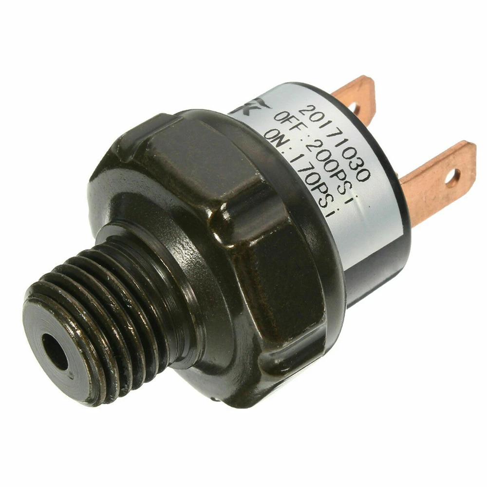 

Air Compressor Tank Pressure Switch 170 Psi On - 200 Psi Off Air Ride Suspension Lower Kits 45.5mm X 26.7mm Accessories