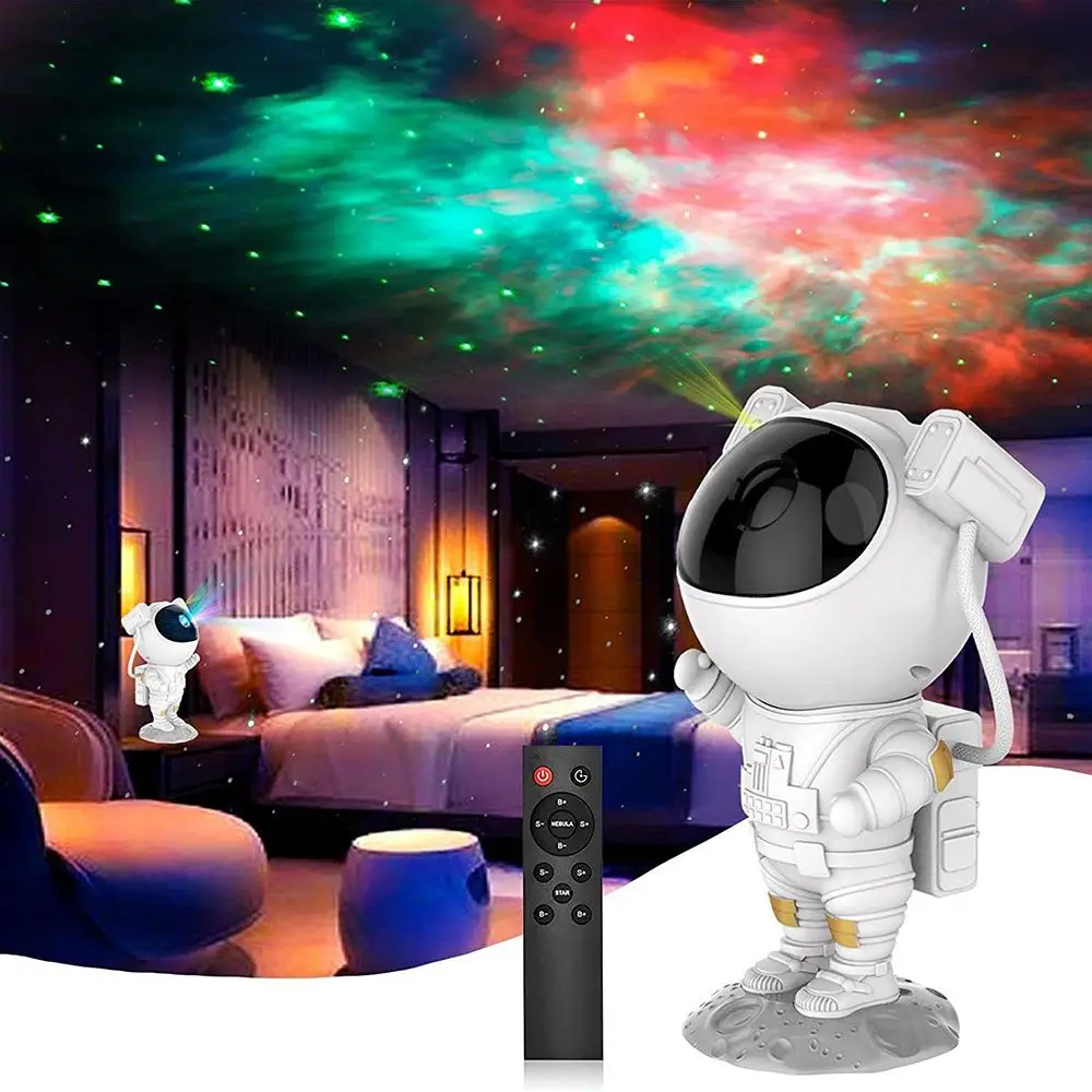 

Astronaut Projector White Galaxy Starry Sky Night Light Ocean Star LED Lamp Remote Contral