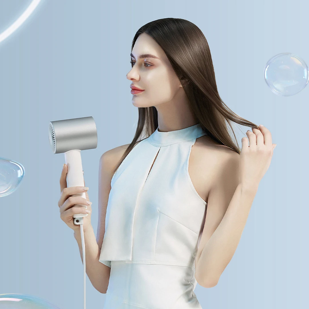 

XIAOMI MIJIA Water Ion Hair Dryer H500 Nanoe Anion Professinal Hair Care 1800W Quick Dry Blow Hairdryer diffuser NTC Temperature