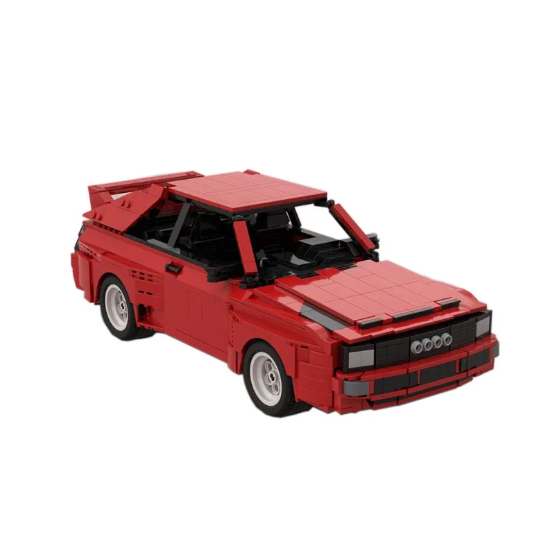 _ Красный Классический конструктор в сборе Supercar сращивающийся строительный блок