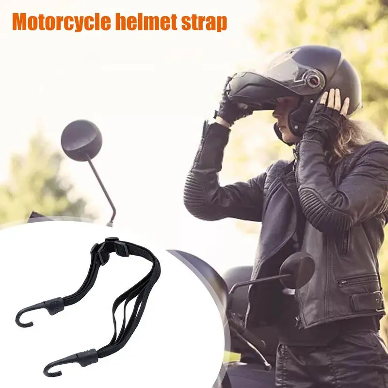 

Ремешок для мотоциклетного шлема, веревка для багажа на мотоциклетный шлем, эластичная веревка для шлема с 2 крючками