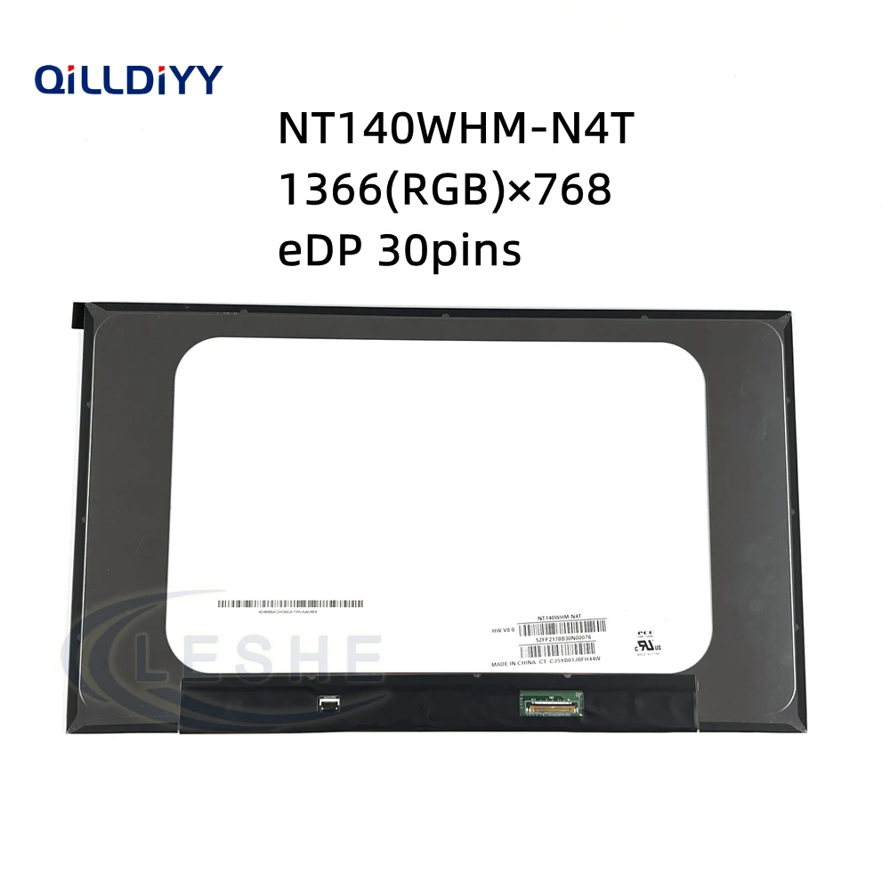 Экран для ноутбука 14 0 дюйма NT140WHM-N4T HD 1366 × 768 Edp 30 контактов ЖК-дисплей панель