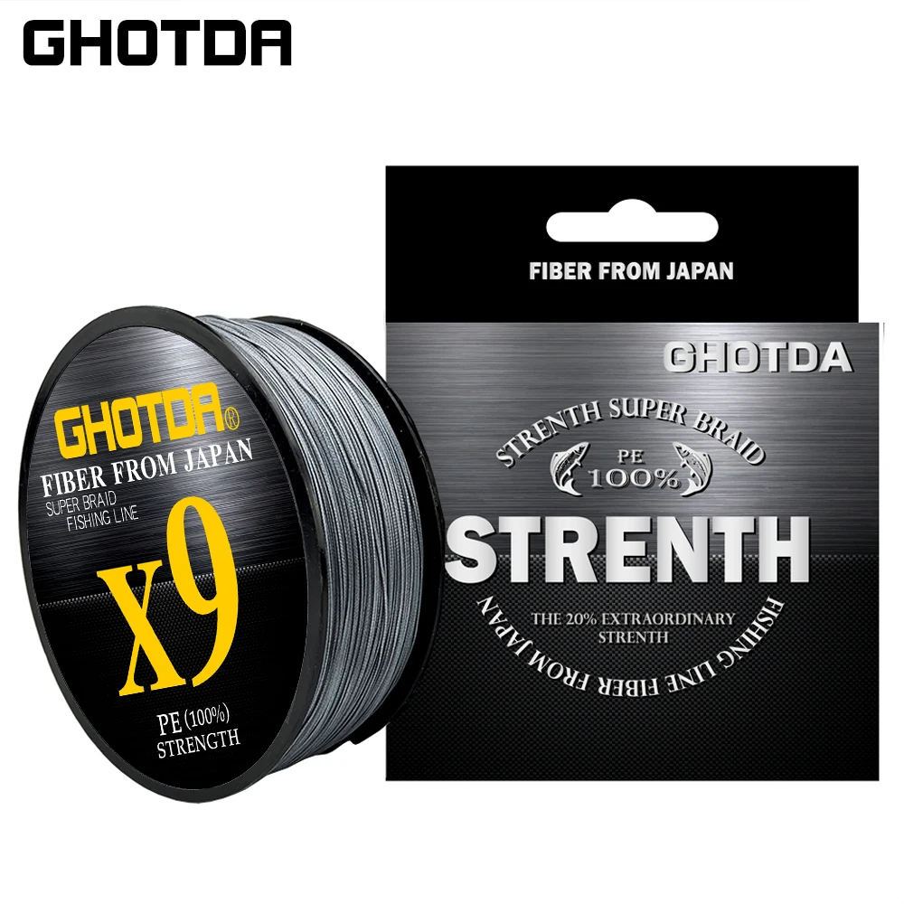 

GHOTDA 9Strands 13.2-99lb Super Strong Multifilament Carp Anti-Bite Fishing Line 100m Multifilament Smooth Fishing Line