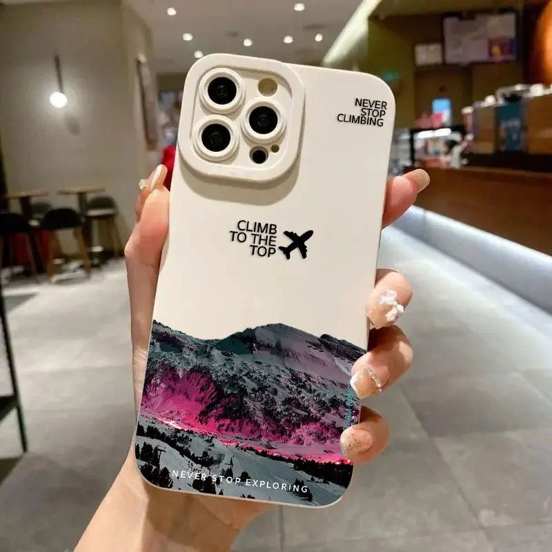 Роскошный чехол для телефона Mountain Peak Aircraft North Oppo Realme 11 10 9 9i 8 8I 7 C55 C53 C30 C35 C33 C31 C21 C11 Pro