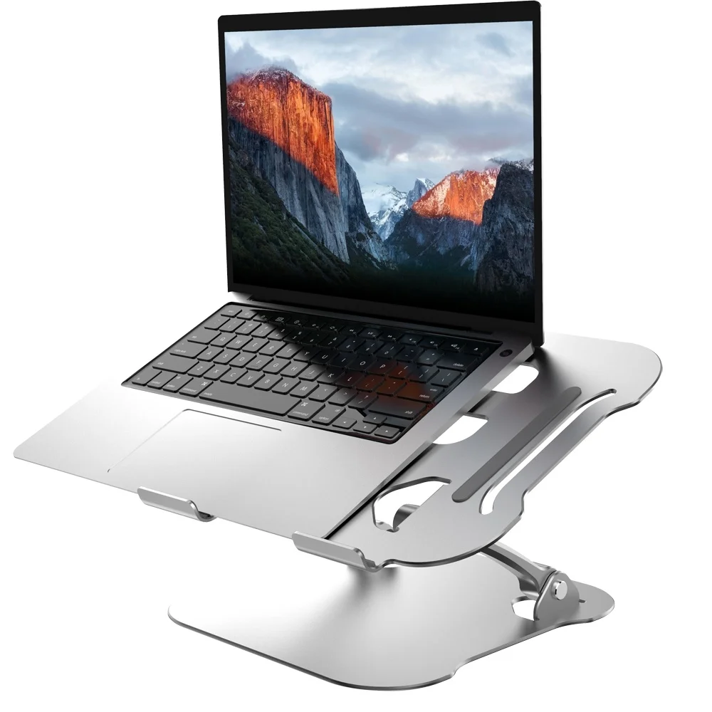 

Adjustable Alloy Laptop Stand Desk Heat Dissipation Notebook Holder For MacBook Pro Air Accessories Dell Lenovo HP Support