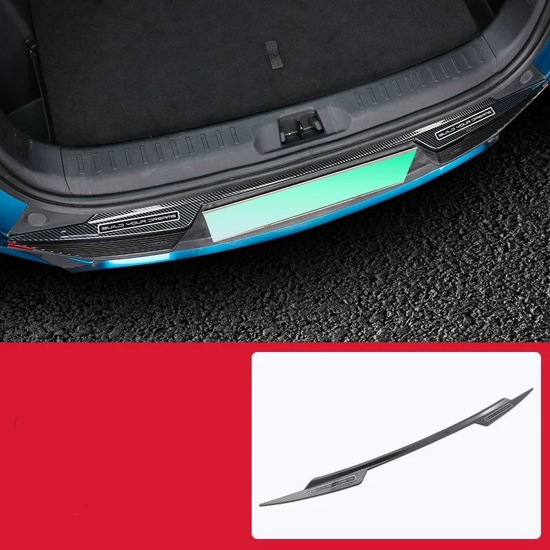 

WELKINRY For BYD ATTO 3 2022 2023 Yuan Plus Rear Tail Car Bumper Box Gate Trunk Boot Doorsill Threshold Scuff Plate Trim