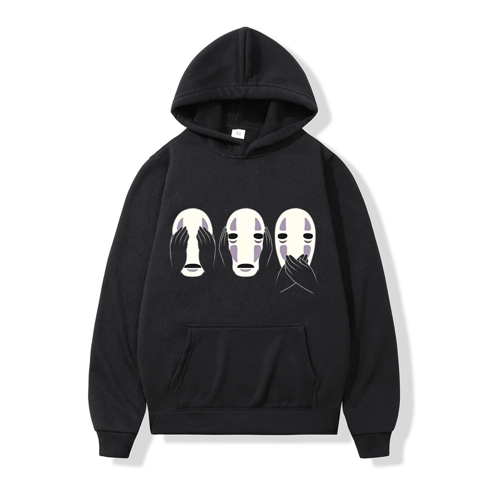 

Anime Spirit Away Totoro Hoodie Studio Ghibli No Face Man Japanese Streetwear Sweatshirts Miyazaki Hayao Manga FASHION Hoodies