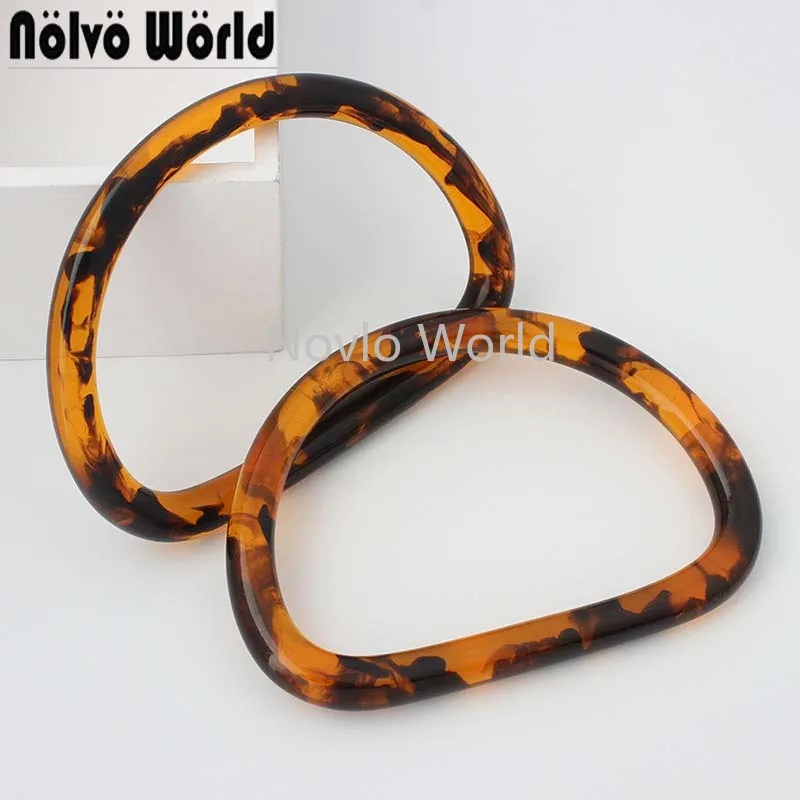 

2-10-20 шт. 11x9 см горячая Распродажа Ручка для сумки из смолы D-образная Новая модная ручка для кошелька женские ручки