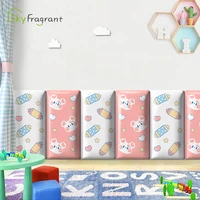 3d anti collision pink bears soft wall stickers for kids rooms decor princess room nursery self adhesive skirting decoration