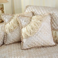 european lace fabric sofa pillow cushion cover bed head pillow cover removable washable four seasons universal