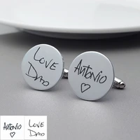 handwriting cufflinks custom your signature cufflinks personalized cufflinks mens cufflinks gift for dad fathers day gift