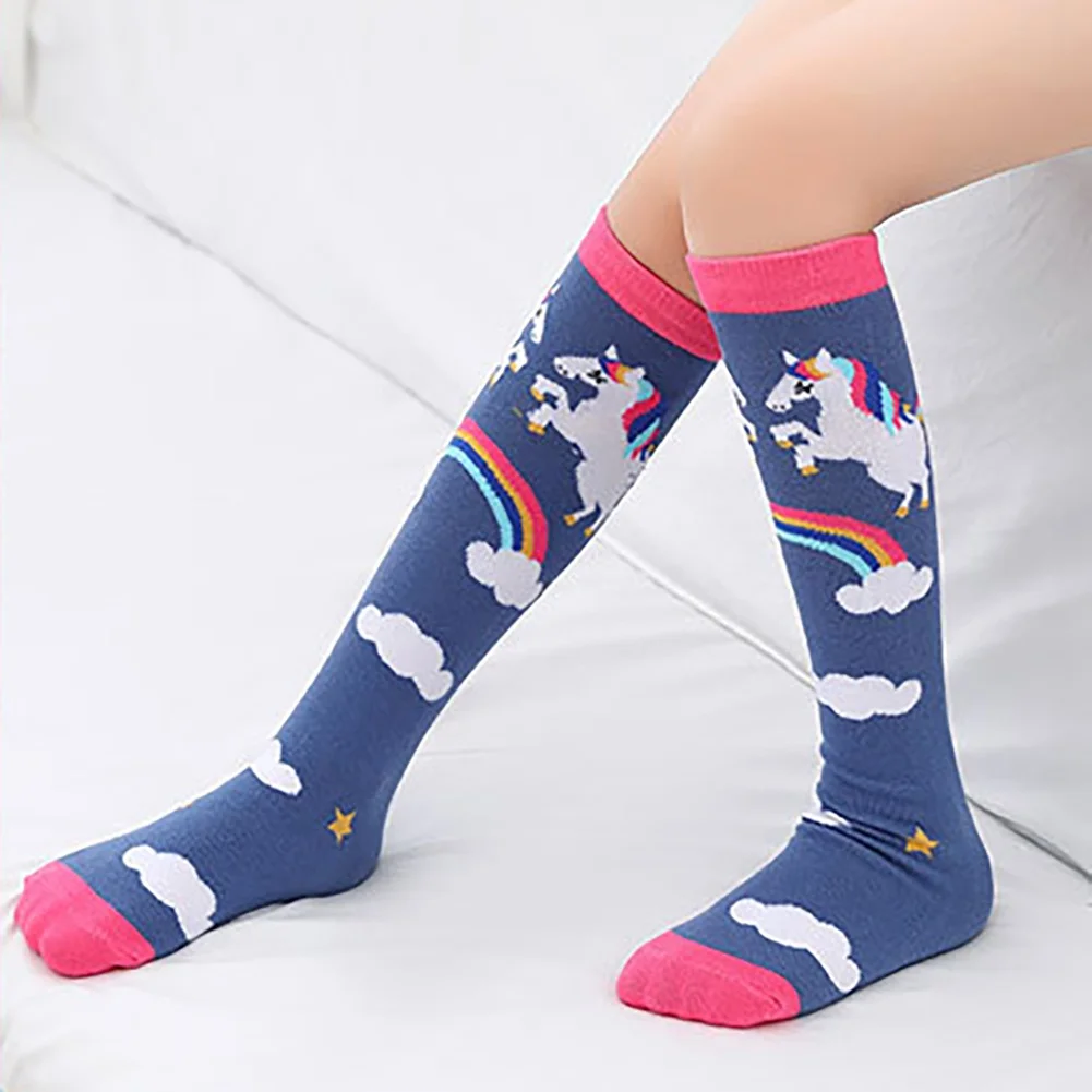 Гольфы для девочек милые с мультяшными животными детские гольфы мягкие дышащие