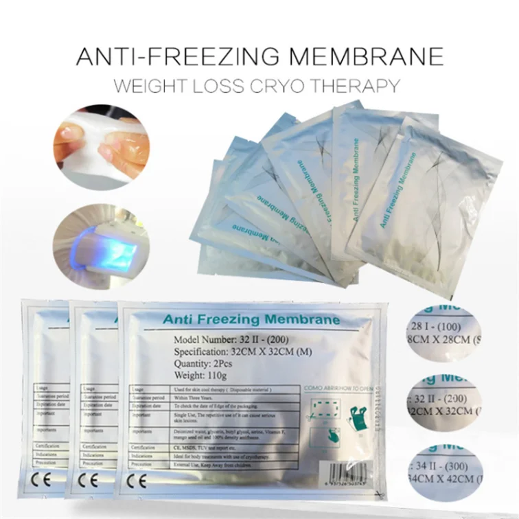 

Membrane For Cryo Fat Freeze Slimming Body Sculpting Machine 2 Cryo Handles Cavitation Rf Lipolaser Salons