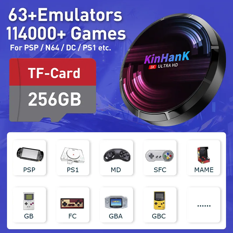 Игровая консоль X MAX с 114000 встроенными ретро-играми и 62 имитаторами игровая