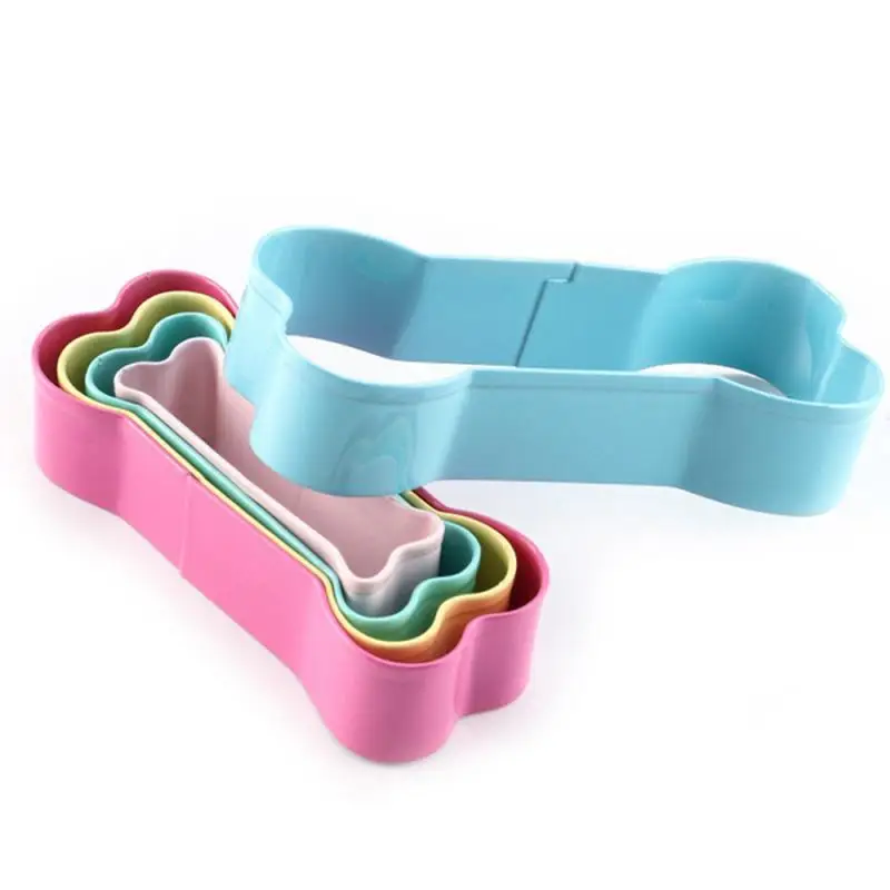 

/ set Cookie Cutter 3D Dog Bone Shape Biscuit Stamp Stainless Steel Cake Decorating Tools DIY Pastry Baking Cookie Molds