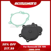 motorcycle right stator engine cover crankcase with gasket for kawasaki ninja zx10r zx 10r zx 10r 2006 2007 2008 2009 2010