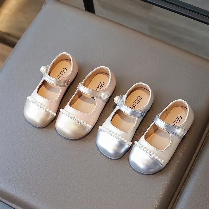 Обувь Для Девочек В Стиле Мэри Джейн Jogerli С Жемчугом
