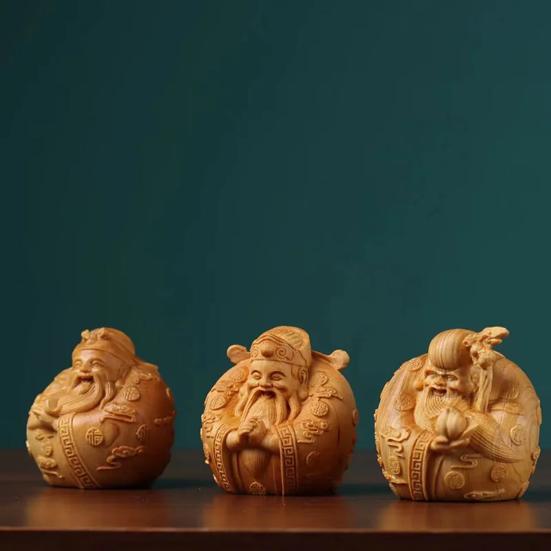 

Деревянная статуэтка Фу Лу shou QIANFANEIVES