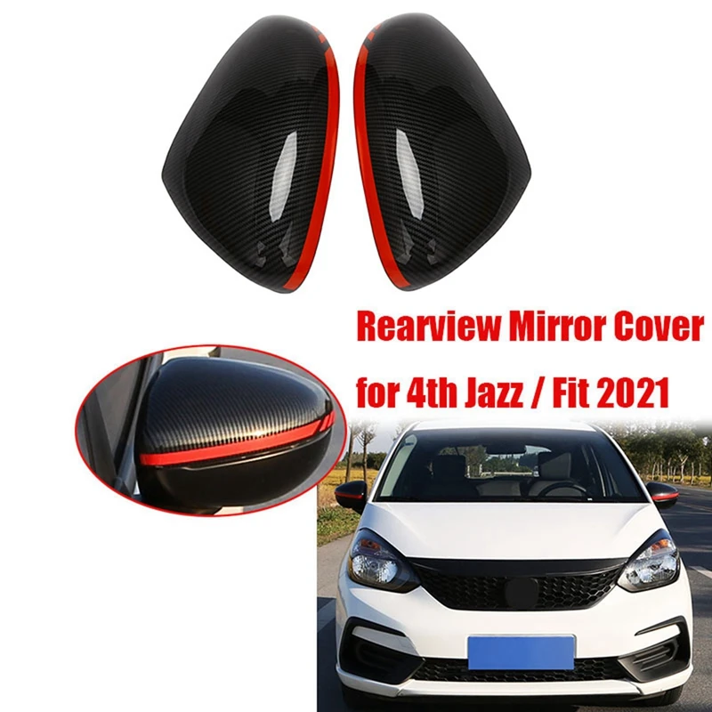 

Car Side Wing Mirror Cover Caps Rearview Mirror Cover Outside Door Mirror Shell For Honda 4Th Jazz / Fit 2021